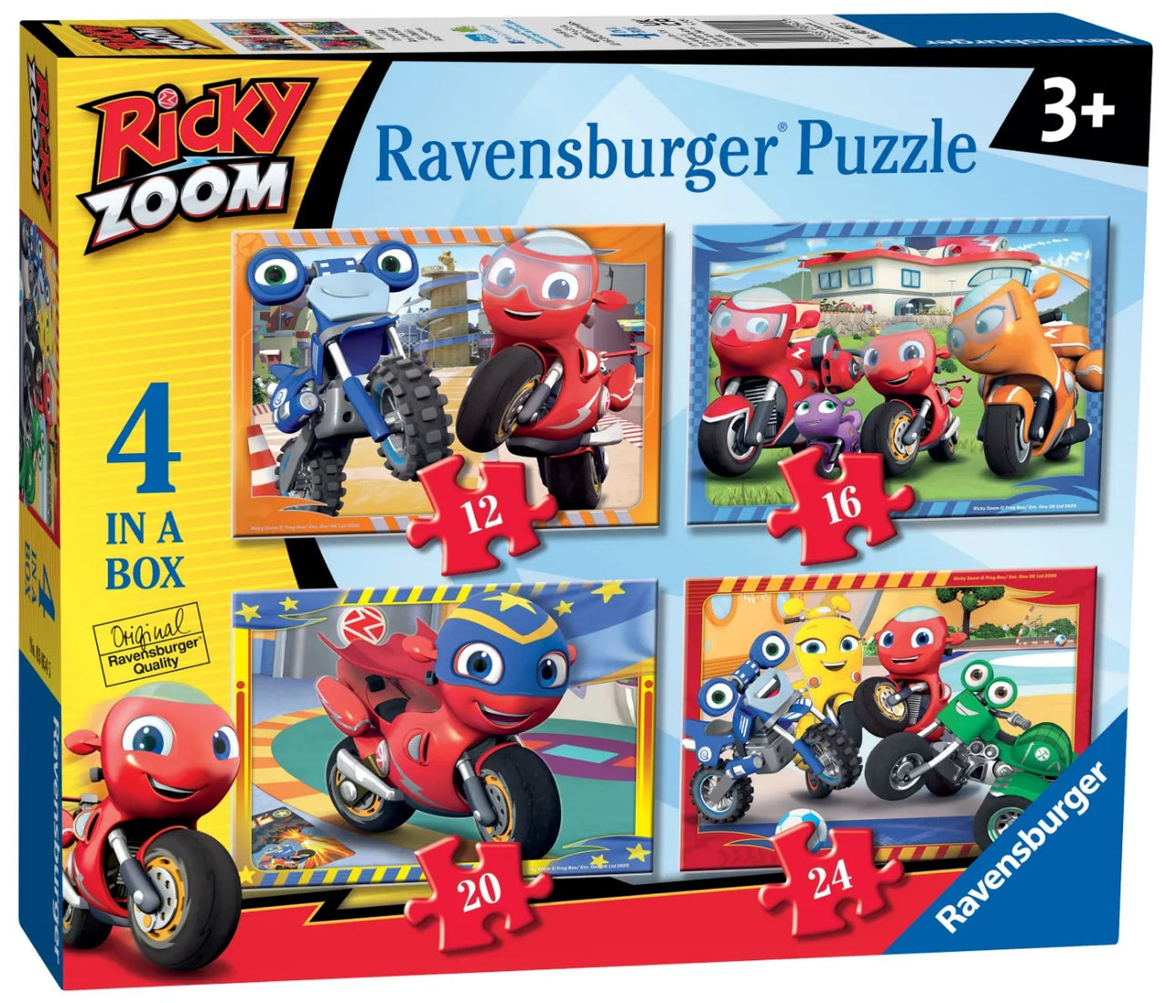 Ravensburger Ricky Zoom 4 In A Box (12, 16, 20, 24Pc) Jigsaw Puzzles