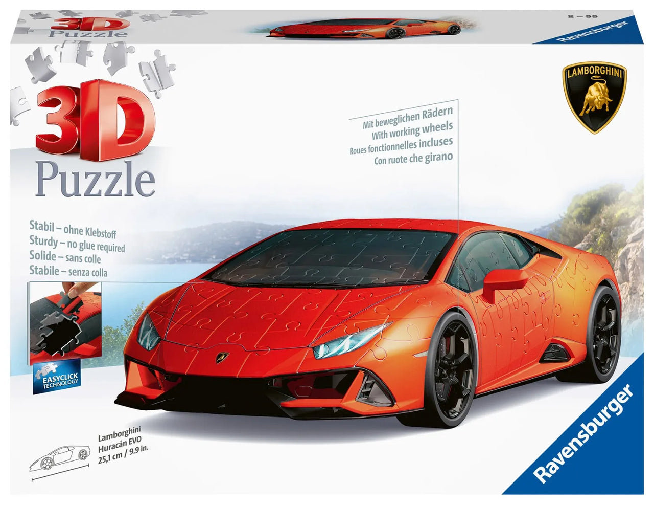 Ravensburger Lamborghini Huracan, 108Pc 3D Jigsaw Puzzle