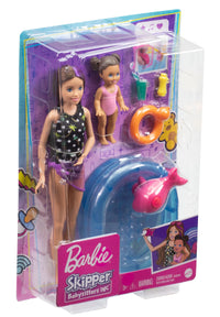 Barbie Skipper Babysitter Playset - Pool & Toddler